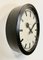 Reloj de pared industrial de fábrica negro de Siemens, años 50, Imagen 4