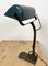 Vintage Green Enamel Bank Lamp from Horax, 1930s 17