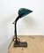 Lámpara de banco vintage de esmalte verde de Horax, años 30, Imagen 6