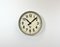 Grey Industrial Factory Wall Clock from Pragotron, 1950s 2