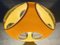 Gelbe Vintage Ufo Deckenlampe aus Kunststoff von Massiv Belgium Lighting, 1970er 14