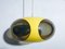Gelbe Vintage Ufo Deckenlampe aus Kunststoff von Massiv Belgium Lighting, 1970er 6