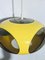 Vintage Yellow Plastic Ufo Ceiling Lamp from Massiv Belgium Lighting, 1970s 7