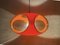 Vintage Orange Plastic Ufo Ceiling Lamp from Massiv Belgium Lighting, 1970s 23