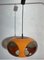 Vintage Orange Plastic Ufo Ceiling Lamp from Massiv Belgium Lighting, 1970s 8