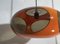 Vintage Orange Plastic Ufo Ceiling Lamp from Massiv Belgium Lighting, 1970s 16