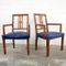 Chaises Art Déco Bleues, Set de 2 9