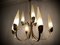 Lustre Mid-Century en Verre et Laiton de Hillebrand Lighting, 1950s 14