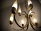 Mid-Century Glass & Brass Chandelier from Hillebrand Lighting, 1950s, Image 17