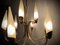 Mid-Century Glass & Brass Chandelier from Hillebrand Lighting, 1950s, Image 21