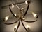 Mid-Century Glass & Brass Chandelier from Hillebrand Lighting, 1950s 19