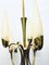 Mid-Century Glass & Brass Chandelier from Hillebrand Lighting, 1950s 11