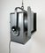 Vintage Grey Theatre Spotlight with Glass Cover, 1980s 11