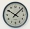 Industrial Italien Grey Wall Clock from Fratelli Solari Udine, 1970s, Image 6