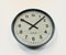 Industrial Italien Grey Wall Clock from Fratelli Solari Udine, 1970s 4