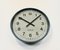 Industrial Italien Grey Wall Clock from Fratelli Solari Udine, 1970s, Image 4