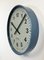 Industrial Italien Grey Wall Clock from Fratelli Solari Udine, 1970s, Image 3