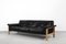 Mid-Century Scandinavian Modern Black Leather 3-Seater Sofa by Lennart Bender for Ulferts Tibro, 1960s 5