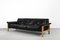 Mid-Century Scandinavian Modern Black Leather 3-Seater Sofa by Lennart Bender for Ulferts Tibro, 1960s, Image 5