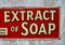 Vintage Borax Extract of Soap Advertising Sign, 1910 2