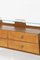 Vintage Italian Wood Brass and Glass Sideboard, 1950s, Image 2