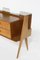 Vintage Italian Wood Brass and Glass Sideboard, 1950s, Image 6