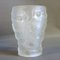 Vintage Art Deco Glasvase mit Kirsch Dekoration, 1930er 1