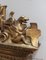 Kleiner goldener Holzspiegel mit geflügelten Tiermotiven, 19. Jh. 8