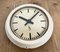 Beige Industrial Factory Wall Clock from Siemens, 1950s 11