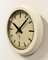 Reloj de pared de fábrica industrial beige de Siemens, años 50, Imagen 3