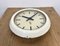 Beige Industrial Factory Wall Clock from Siemens, 1950s 8