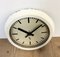 Beige Industrial Factory Wall Clock from Siemens, 1950s, Image 7