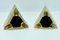 Modern Triangle Ashtrays in Brass, Set of 2 8