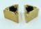 Modern Triangle Ashtrays in Brass, Set of 2 1