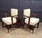 Französische Art Deco Leder & Makassar Ebenholz Stühle, 1920er, 2er Set 11