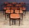 Italian Rosewood Dining Chairs by Frattini, 1960s, Set of 6, Image 9