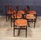 Italian Rosewood Dining Chairs by Frattini, 1960s, Set of 6 6