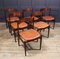 Italian Rosewood Dining Chairs by Frattini, 1960s, Set of 6, Image 7