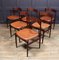 Italian Rosewood Dining Chairs by Frattini, 1960s, Set of 6 8