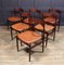 Italian Rosewood Dining Chairs by Frattini, 1960s, Set of 6, Image 8