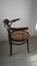 Office Chairs in Bentwood with Dark Brown Wickerwork, Image 4