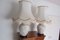 Lámparas de porcelana esmaltada en relieve con motivos asiáticos, años 70. Juego de 2, Imagen 2