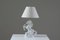 Cabor Horse Table Lamp in White Ceramic, France, 1980s, Image 1
