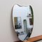 Espejo de pared italiano vintage con marco de latón, años 50, Imagen 2