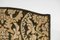 Vintage French Screen in Oak and Green and Gold Velvet, 1940, Image 4