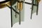 Large Italian G011 Chandelier in Smoked Glass and Brass, 1950 7