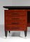 Large Italian G725 Desk in Wood and Glass by Vittorio Dassi, 1960s 10