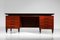 Large Italian G725 Desk in Wood and Glass by Vittorio Dassi, 1960s 11