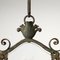 Lámpara colgante Liberty de bronce, Italia, siglo XX, Imagen 8