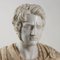 Römischer Kaiser Büste aus weißem Marmor und blumigem Alabaster 3